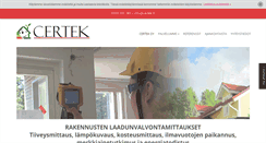 Desktop Screenshot of certek.fi