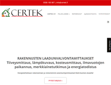 Tablet Screenshot of certek.fi